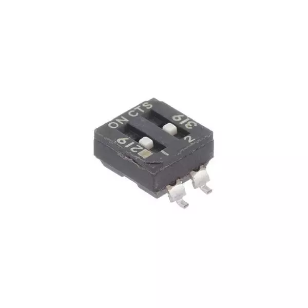 CTS 219 DIP Switch Non-Illuminated SPST 100 mA 20 V DC, 219-2LPSF