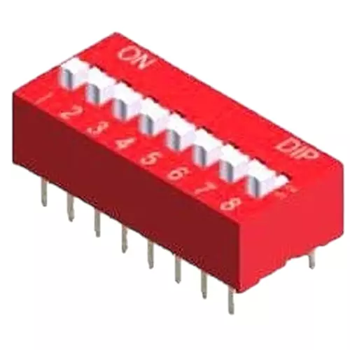 Diptronics NDS Series DIP Switch Non-Illuminated SPST 25 mA 10 Position 24 V DC, NDS-10V