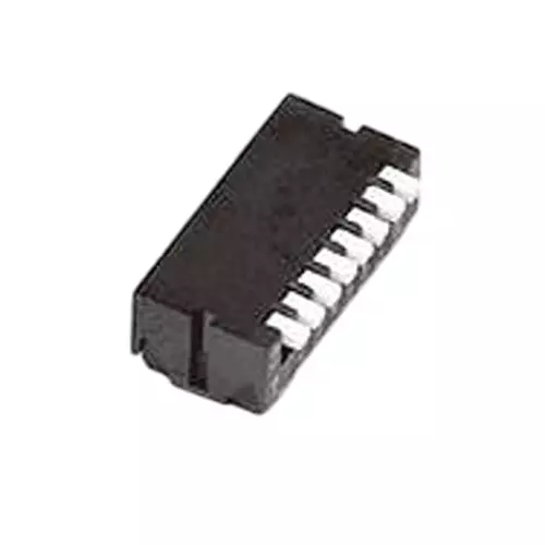 NIDEC COMPONENTS CHP Series DIP Switch Non-Illuminated DPST 25 mA, 100 mA 2 Position 6 V DC, 24 V DC, CHP-021A