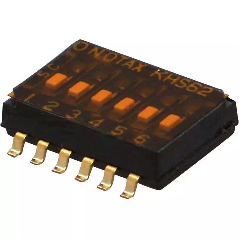 Otax DIP Switch over 100 Insulation Resistance 6 No. of Pole DC24 V 25 mA Rating, KHS62C