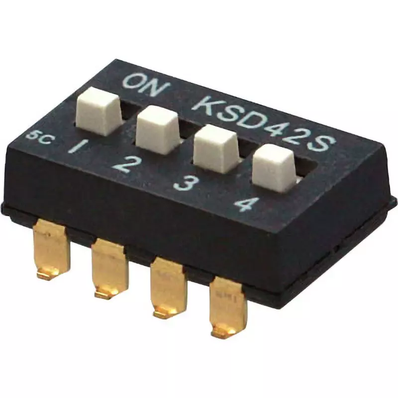 Otax DIP Switch over 100 Insulation Resistance DC5 V 10 mA Rating 4 No. of Pole, KSD42S