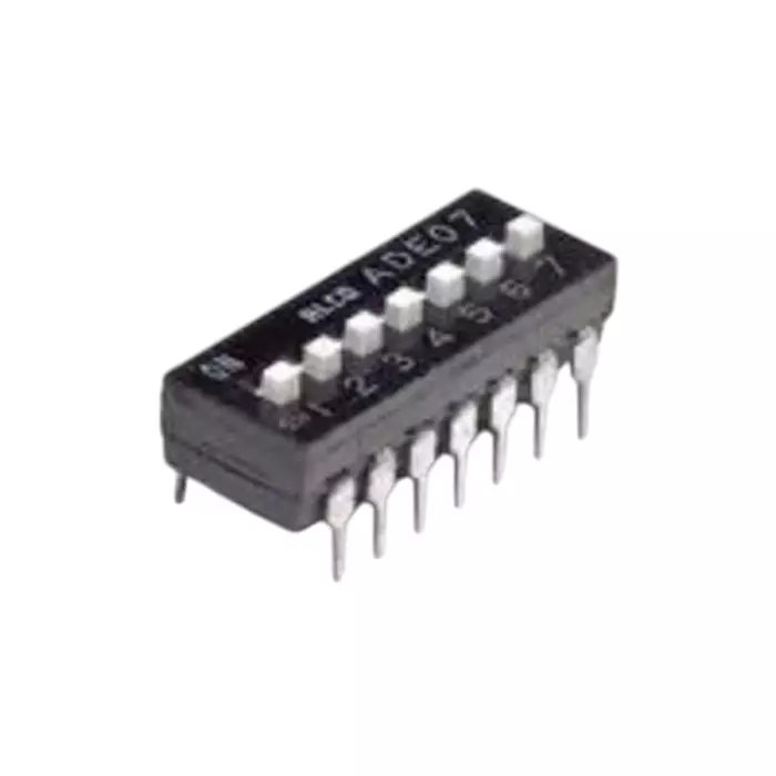 TE CONNECTIVITY 8 Way Surface Mount DIP Switch Extended Slide Actuator, 1825058-1 (Pack of 60)