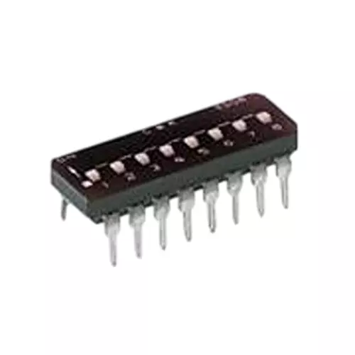 C&K COMPONENTS SD Series DIP Switch Non-Illuminated SPST 100 mA 8 Position, SD08H0B