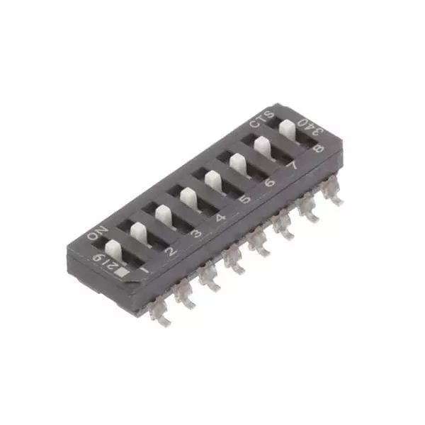 CTS 219 DIP Switch Non-Illuminated SPST 100 mA 20 V DC, 219-8ESR