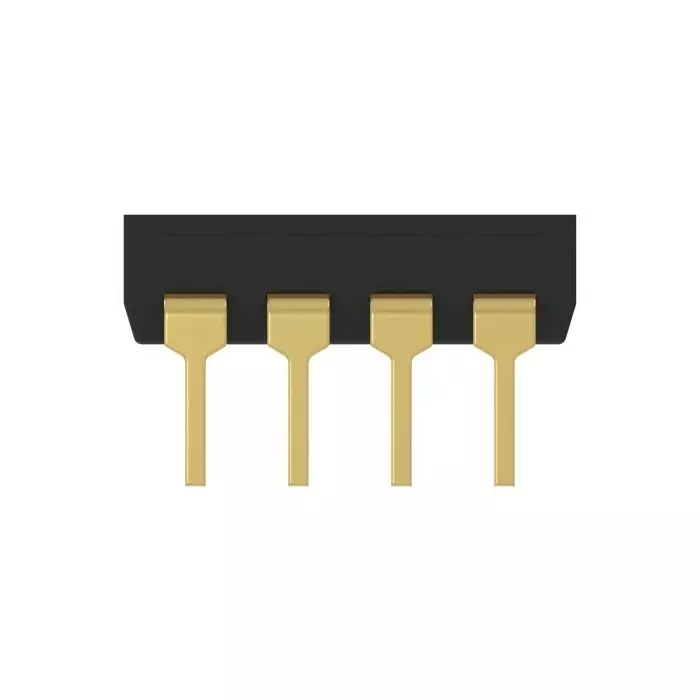 TE CONNECTIVITY 4 Way Through Hole DIP Switch SPDT Flush Actuator, 2461924-1 (Pack of 40)