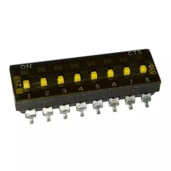 CTS 219 DIP Switch Non-Illuminated SPST 100 mA 20 V DC, 219-8MSTF