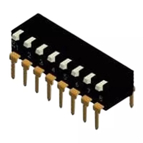 Diptronics EPI Series DIP Switch Non-Illuminated 4PST 25 mA 4 Position 24 V DC, EPI-04-V