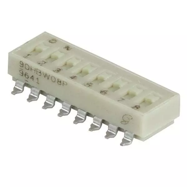 GRAYHILL 90HB Series DIP Switch Non-Illuminated SPST 100 mA 4 Position 30 V DC, 90HBW04PRT