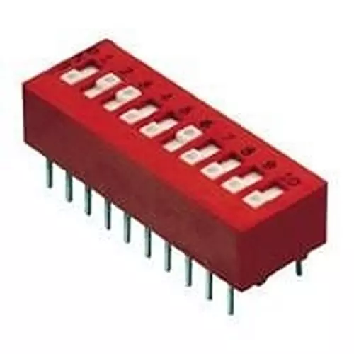 GRAYHILL 78R Series DIP Switch Non-Illuminated SPST, 78RB09ST