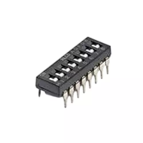 TE CONNECTIVITY DIP Switch Non-Illuminated SPST 2 Position, 1825059-6