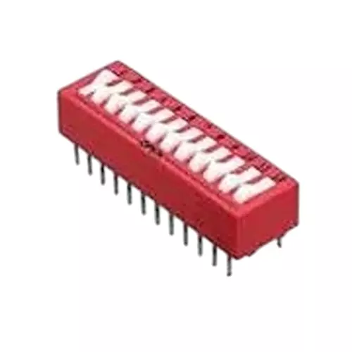 GRAYHILL 76 DIP Switch Non-Illuminated SPST 150 mA 2 Position 30 V DC, 76PSB02ST