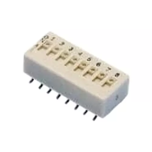 GRAYHILL 78H Series DIP Switch Non-Illuminated DPST, 78HF01GWRT