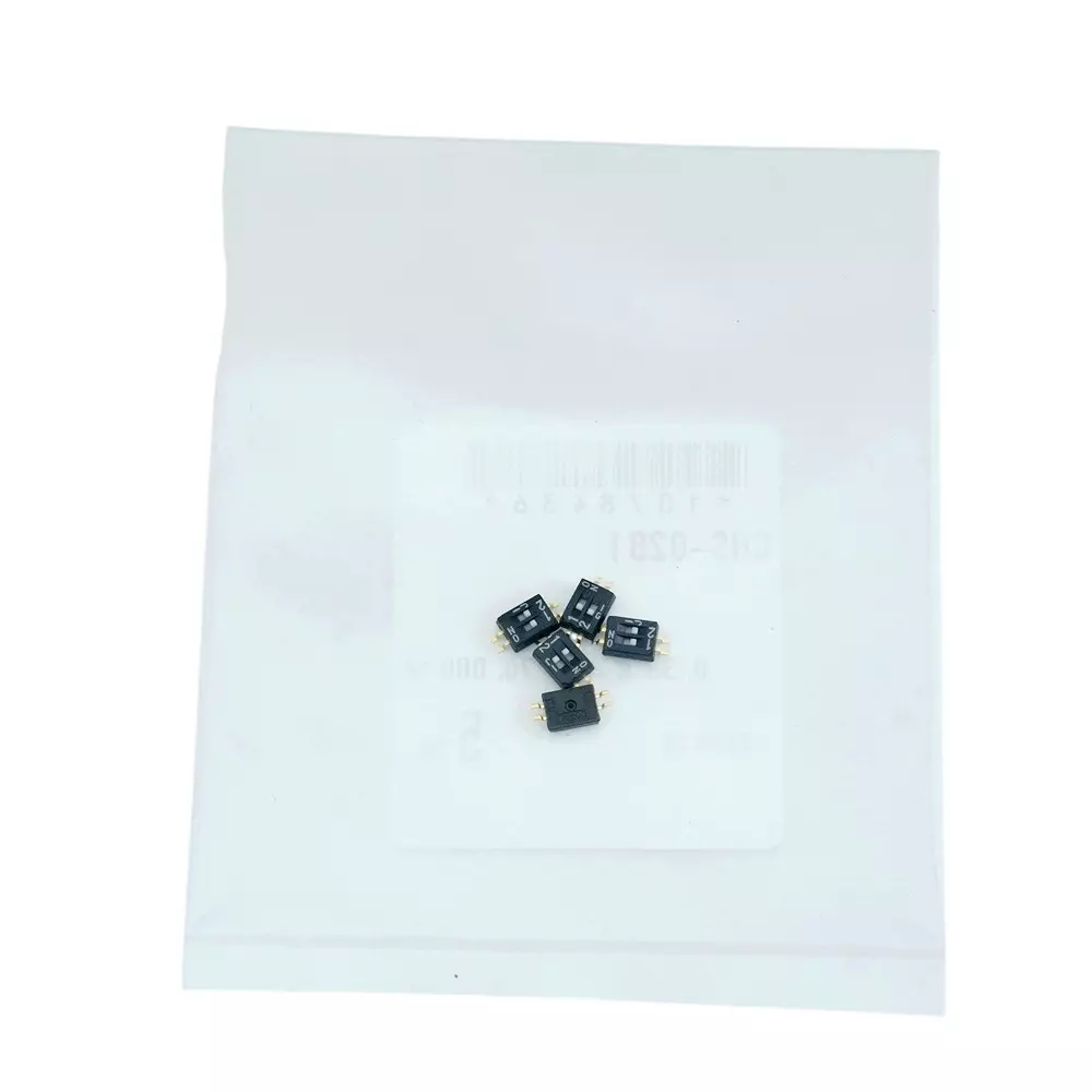 Nidek Dip Switch 2 Pole, CHS-02B1 (Pack of 5)
