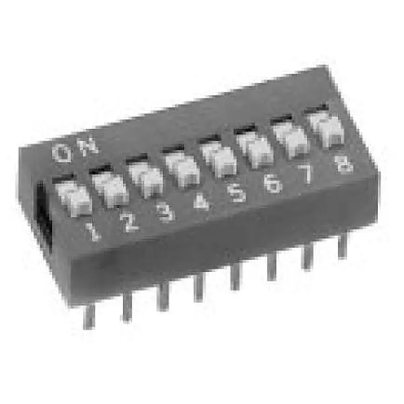 APEM DS-DP-DA Series DIP Switch Non-Illuminated SPST 50 mA 2 Position 24 V DC, DS02T