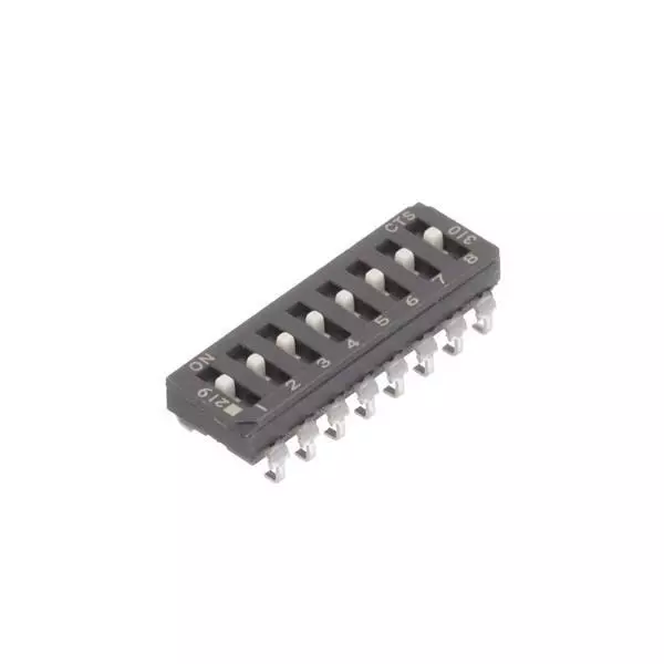 CTS 219 DIP Switch Non-Illuminated SPST 100 mA 20 V DC, 219-8MSTJR