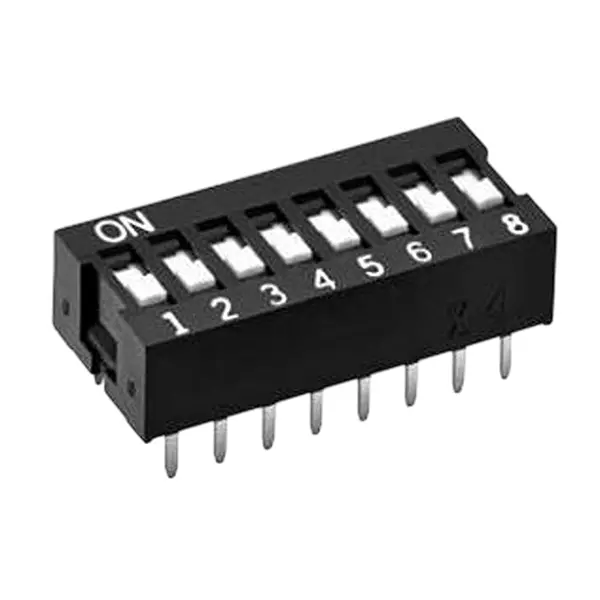 OMRON ELECTRONIC COMPONENTS A6E-N Series DIP Switch Non-Illuminated SPST 25 mA 3 Position 24 V DC, A6E-3101-N