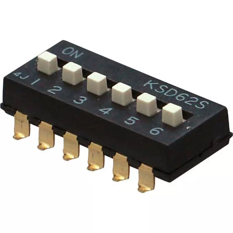 Otax DIP Switch over 100 Insulation Resistance DC5 V 10 mA Rating 6 No. of Pole, KSD62S