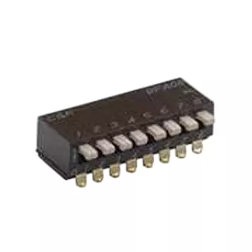 C&K COMPONENTS BPA Series DIP Switch Non-Illuminated SPST 25 mA 8 Position 24 V DC, BPA08B