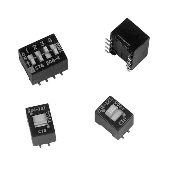 CTS 204 DIP Switch Non-Illuminated SPDT 100 mA 1 Position 50 V DC, 204-121