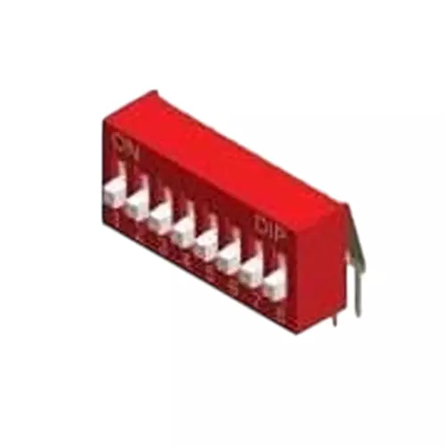 Diptronics NDA Series DIP Switch Non-Illuminated 4PST 25 mA 4 Position 24 V DC, NDA-04V