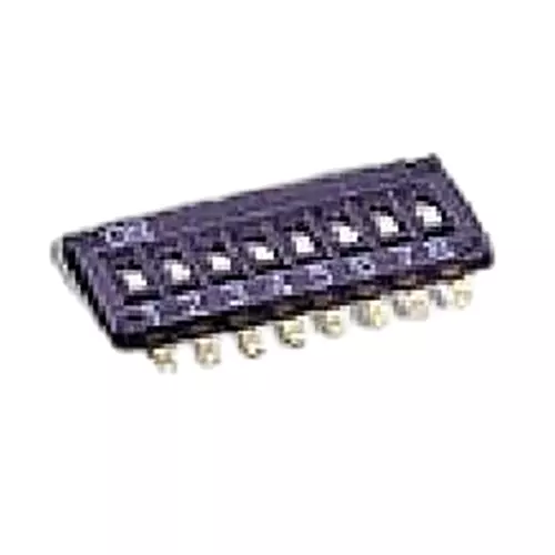 OMRON ELECTRONIC COMPONENTS A6H Series DIP Switch Non-Illuminated 8 Position, A6H-8102-P