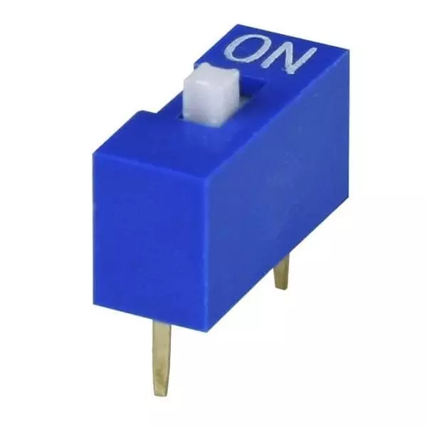 Same Sky DIP Switch Non-Illuminated SPST 25 mA 1 Position 24 V DC, DS01-254-S-01BE