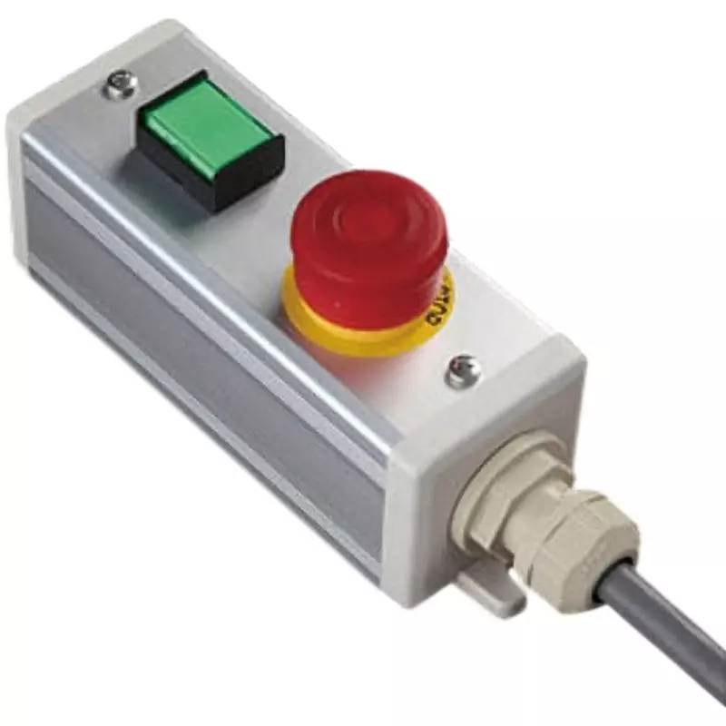 SUS D Switch (Push button) 1C, (Emergency stop) 2B Contact Configuration, AIO-M207