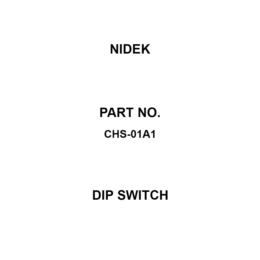 Nidek Dip Switch 1 Pole, CHS-01A1 (Pack of 50)
