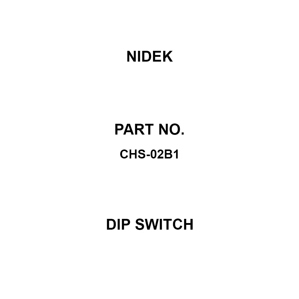 Nidek Dip Switch 2 Pole, CHS-02B1 (Pack of 50)