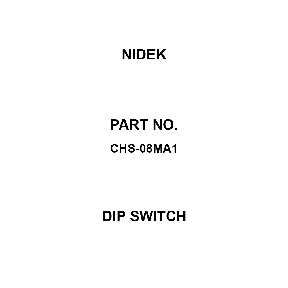 Nidek Dip Switch 8 Pole, CHS-08MA1 (Pack of 5)
