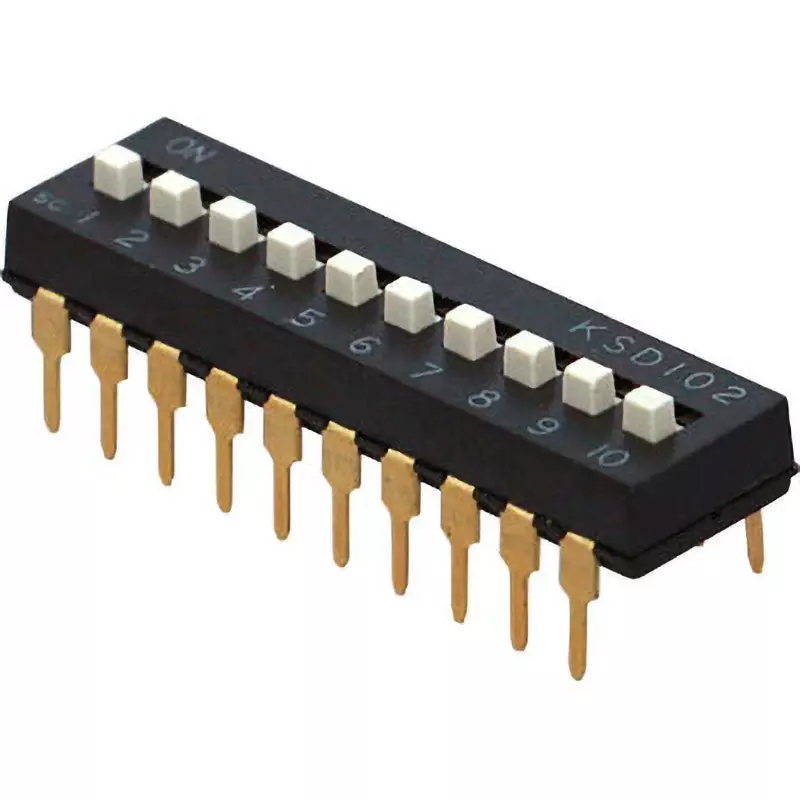 Otax DIP Switch over 100 Insulation Resistance DC5 V 10 mA Rating 10 No. of Pole, KSD102