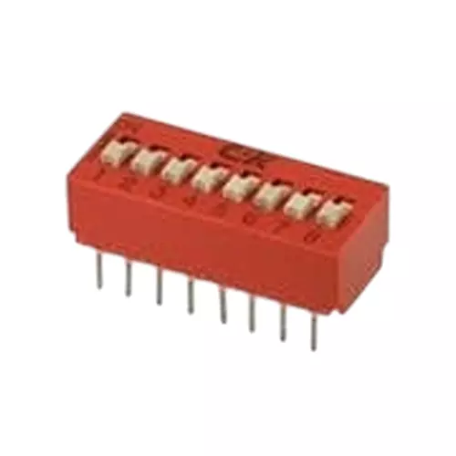 C&K COMPONENTS BD Series DIP Switch Non-Illuminated SPST 100 mA 5 Position, BD05AV