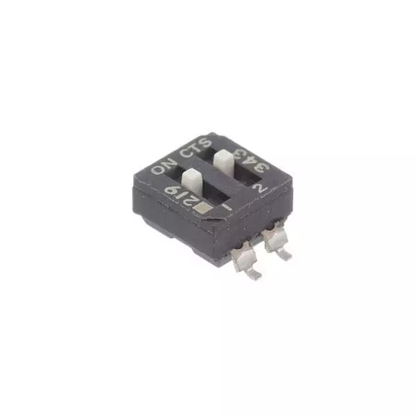CTS 219 DIP Switch Non-Illuminated SPST 100 mA 20 V DC, 219-2ES