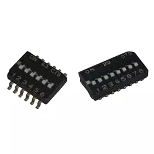 CTS 218 DIP Switch Non-Illuminated SPST 25 mA 12 Position 24 V DC, 218-12LPSTJR