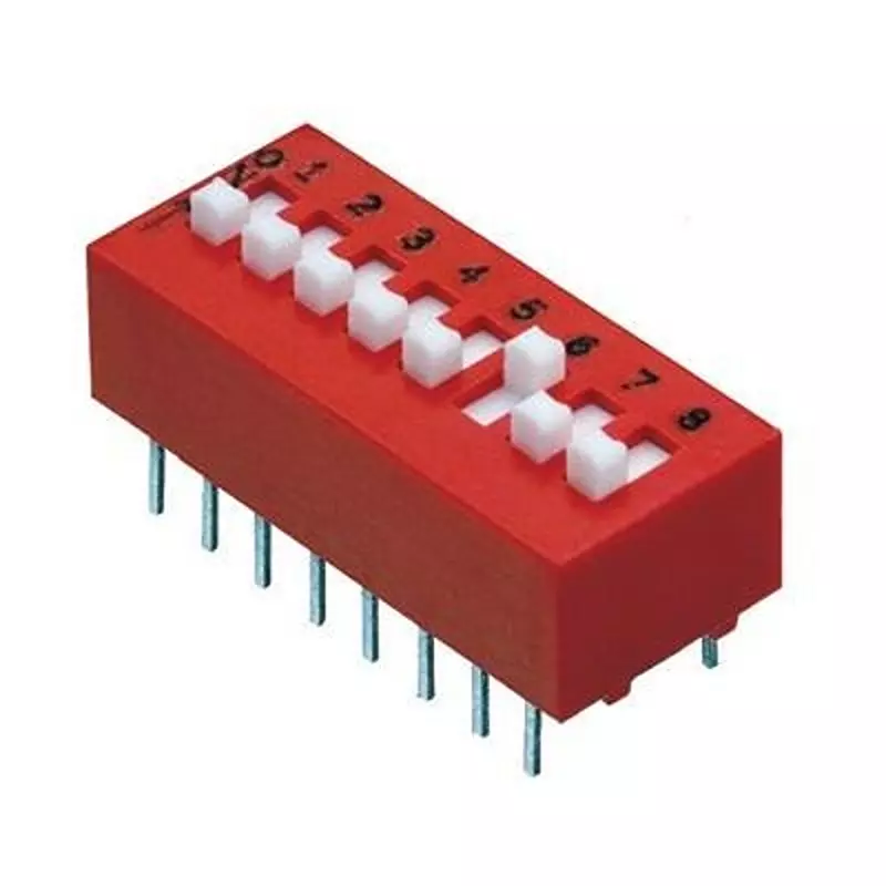 GRAYHILL 78F Series DIP Switch Non-Illuminated DPST 150 mA 1 Position 30 V DC, 78F01ST