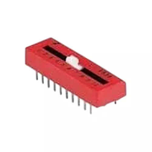GRAYHILL DIP Switch Non-Illuminated SPST 125 mA 10 Position 30 V DC, 79A10T