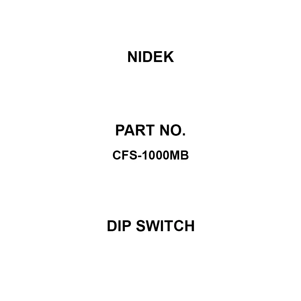 Nidek Dip Switch 10 Pole, CFS-1000MB (Pack of 50)