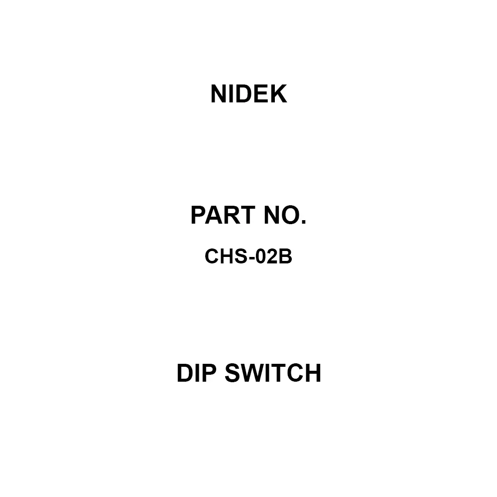 Nidek Dip Switch 2 Pole, CHS-02B (Pack of 50)