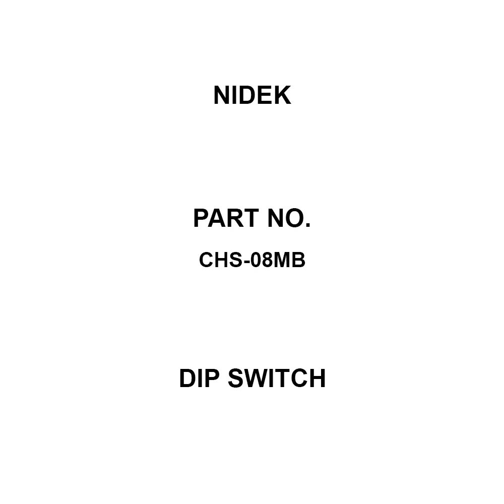 Nidek Dip Switch 8 Pole, CHS-08MB (Pack of 5)