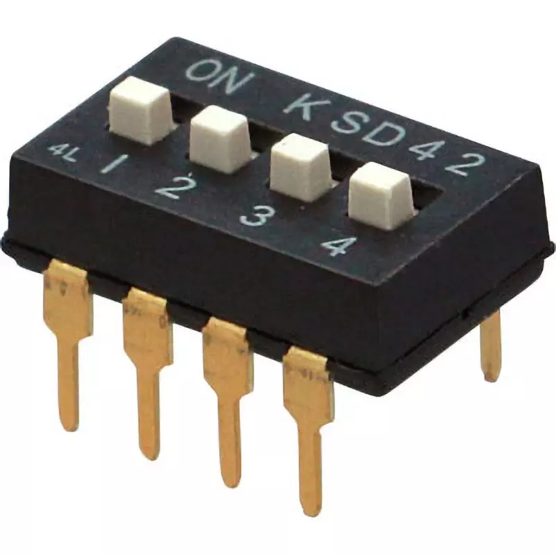 Otax DIP Switch over 100 Insulation Resistance DC5 V 10 mA Rating 4 No. of Pole, KSD42