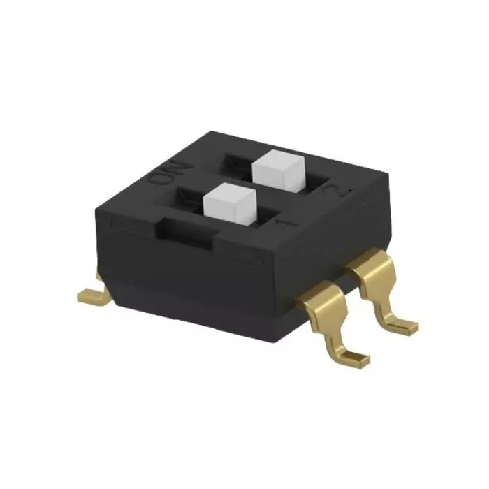 TE CONNECTIVITY 2 Way Surface Mount DIP Switch SPST Extended Actuator, 2454985-2 (Pack of 70)