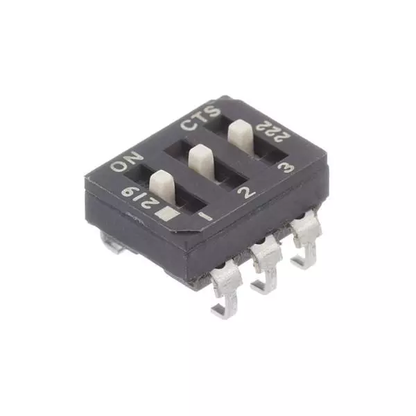 CTS 219 DIP Switch Non-Illuminated SPST 100 mA 20 V DC, 219-2LPSTJ