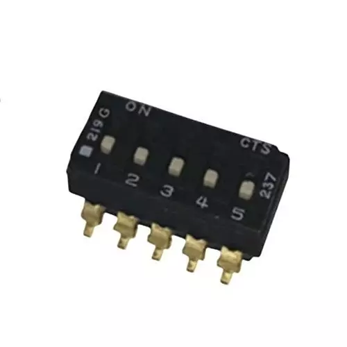 CTS 219G Series DIP Switch Non-Illuminated SPST 100 mA 8 Position 50 V DC, 219G-8LPST