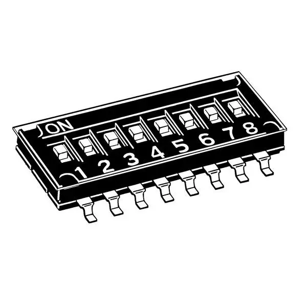 OMRON ELECTRONIC COMPONENTS A6H Series DIP Switch Non-Illuminated, A6H-2102-P