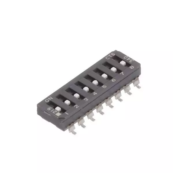 CTS 219 DIP Switch Non-Illuminated SPST 100 mA 20 V DC, 219-8LPSRF