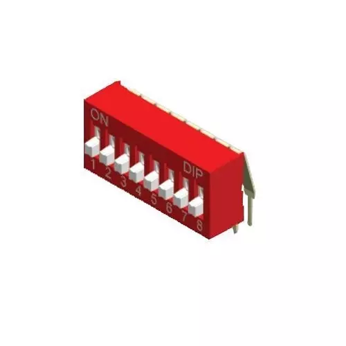 Diptronics NDA Series DIP Switch Non-Illuminated 25 mA 5 Position 24 V DC, NDA-05KTV