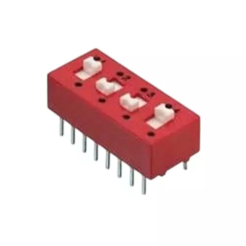 GRAYHILL 78 DIP Switch Non-Illuminated SPDT 150 mA 2 Position 30 V DC, 78J02T