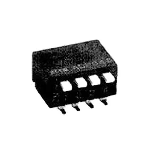 TE CONNECTIVITY DIP Switch Non-Illuminated SPST 100 mA 4 Position 24 V DC, ADP04S04