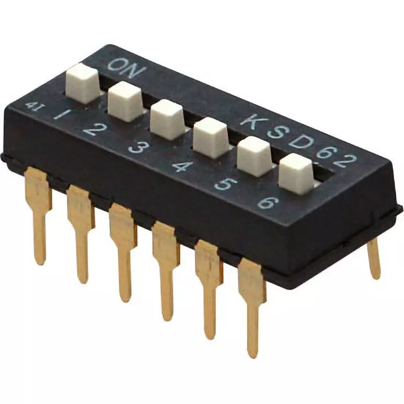 Otax DIP Switch over 100 Insulation Resistance DC5 V 10 mA Rating 6 No. of Pole, KSD62