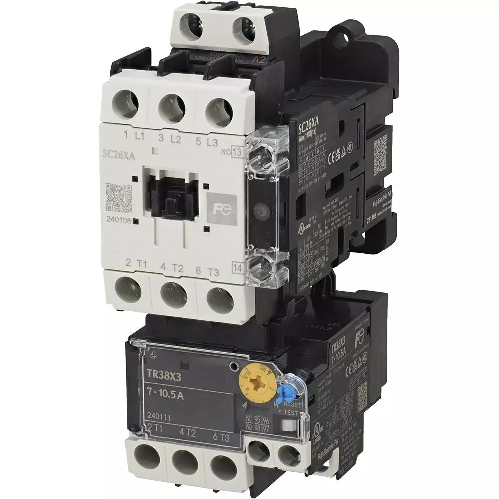 Fuji Electric Manual Electromagnetic Switch 26 Amp Current 1A Auxiliary Contact, SW26XA3-J10T018